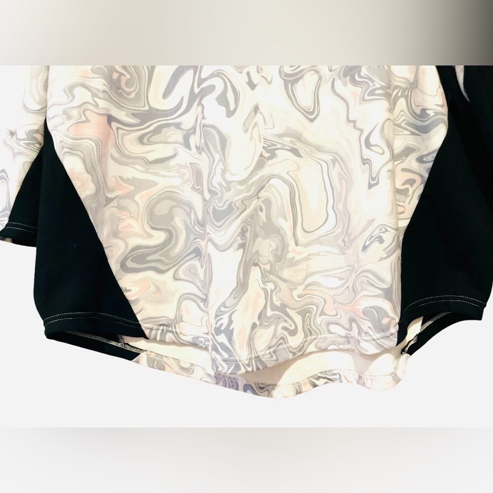 Tuckernuck Sport Hazy Marble Ally Swing Sweatshirt Boxy Xs/S Pink Oversized View 6
